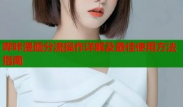 哔咔漫画分流操作详解及最佳使用方法指南