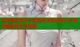 哔咔漫画文件下载路径详解及默认存储位置查找方法指南